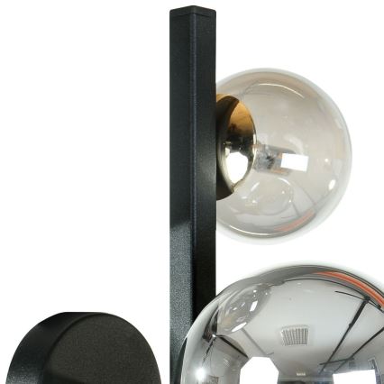 Zuma Line - Επιτοίχιο φωτιστικό 3xG9/8W/230V μαύρο/καπνισμένο μαύρο