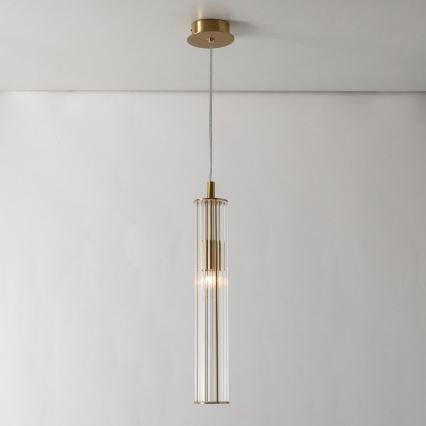 Zuma Line - Κρεμαστό φωτιστικό με καλώδιο, 1xE14/7W/230V, χρυσό