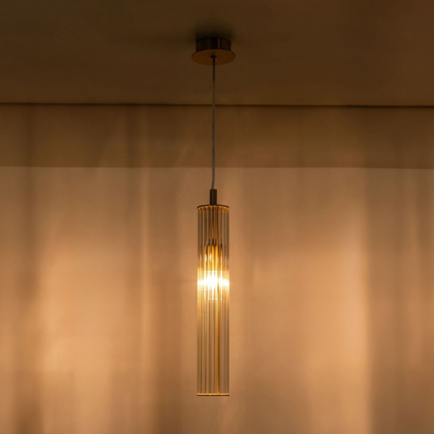 Zuma Line - Κρεμαστό φωτιστικό με καλώδιο, 1xE14/7W/230V, χρυσό
