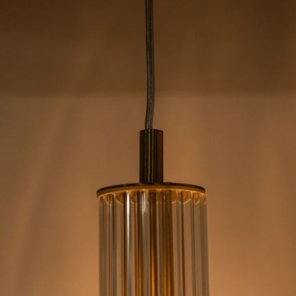 Zuma Line - Κρεμαστό φωτιστικό με καλώδιο, 1xE14/7W/230V, χρυσό