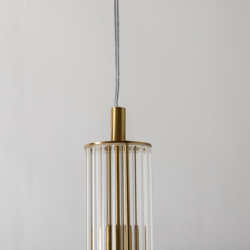 Zuma Line - Κρεμαστό φωτιστικό με καλώδιο, 1xE14/7W/230V, χρυσό