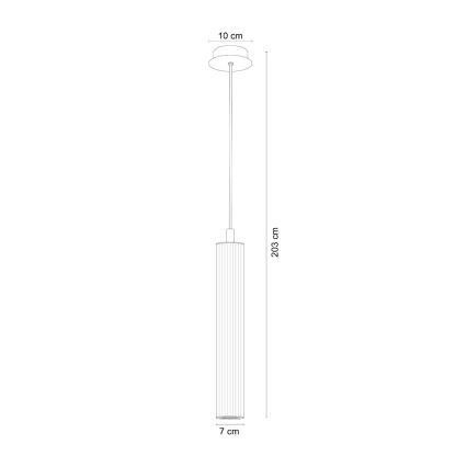 Zuma Line - Κρεμαστό φωτιστικό με καλώδιο, 1xE14/7W/230V, χρυσό