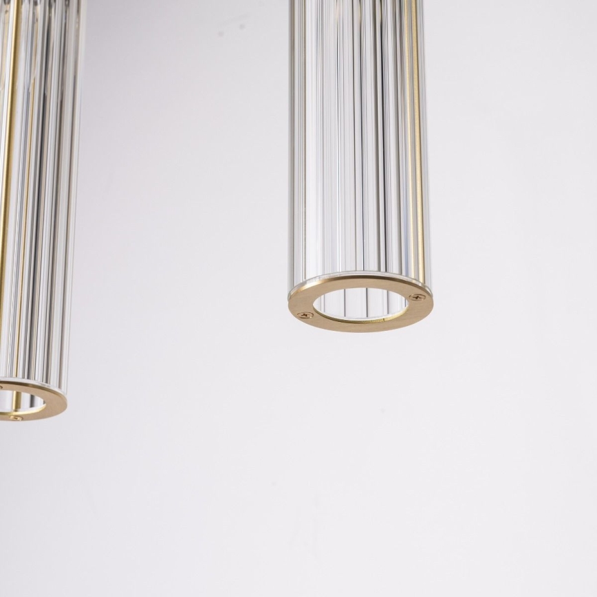 Zuma Line - Κρεμαστό φωτιστικό με καλώδια 4xE14/7W/230V χρυσό
