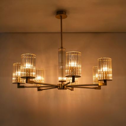 Zuma Line - Φωτιστικό οροφής σε ράβδο 7xE14/7W/230V χρυσό