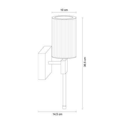 Zuma Line - Επιτοίχιο φωτιστικό 1xE14/7W/230V χρυσό