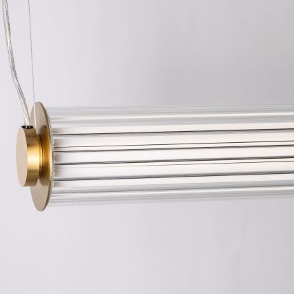 Zuma Line - Ρυθμιζόμενο LED κρεμαστό φωτιστικό με καλώδιο LED/39W/230V 2700-6500K χρυσό + τηλεχειριστήριο