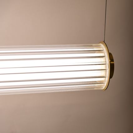 Zuma Line - Ρυθμιζόμενο LED κρεμαστό φωτιστικό με καλώδιο LED/39W/230V 2700-6500K χρυσό + τηλεχειριστήριο