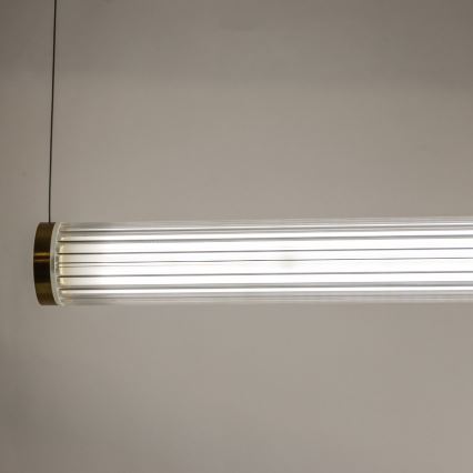 Zuma Line - Ρυθμιζόμενο LED κρεμαστό φωτιστικό με καλώδιο LED/64W/230V 2700-6500K χρυσό + τηλεχειριστήριο