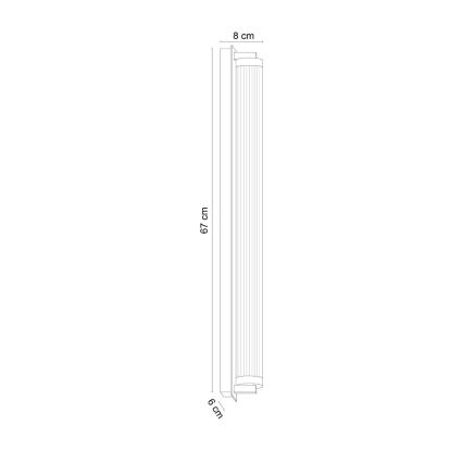 Zuma Line - ρυθμιζόμενο επιτοίχιο φωτιστικό LED/26W/230V 2700-6500K χρυσό + τηλεχειριστήριο