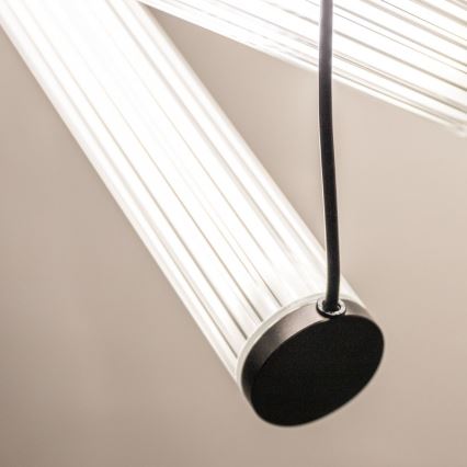Zuma Line - Ρυθμιζόμενος LED πολυέλαιος σε καλώδιο LED/64W/230V 2700-6500K μαύρος + τηλεχειριστήριο