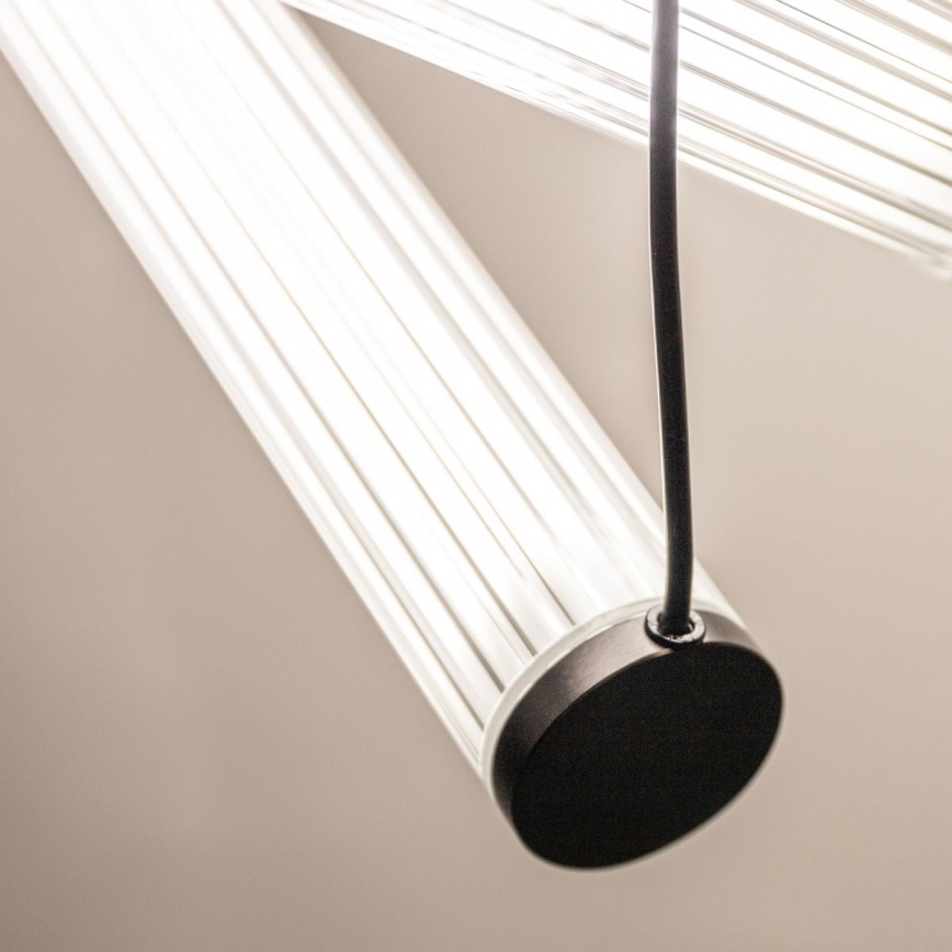 Zuma Line - Ρυθμιζόμενος LED πολυέλαιος σε καλώδιο LED/64W/230V 2700-6500K μαύρος + τηλεχειριστήριο