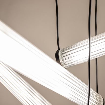 Zuma Line - Ρυθμιζόμενος LED πολυέλαιος σε καλώδιο LED/64W/230V 2700-6500K μαύρος + τηλεχειριστήριο