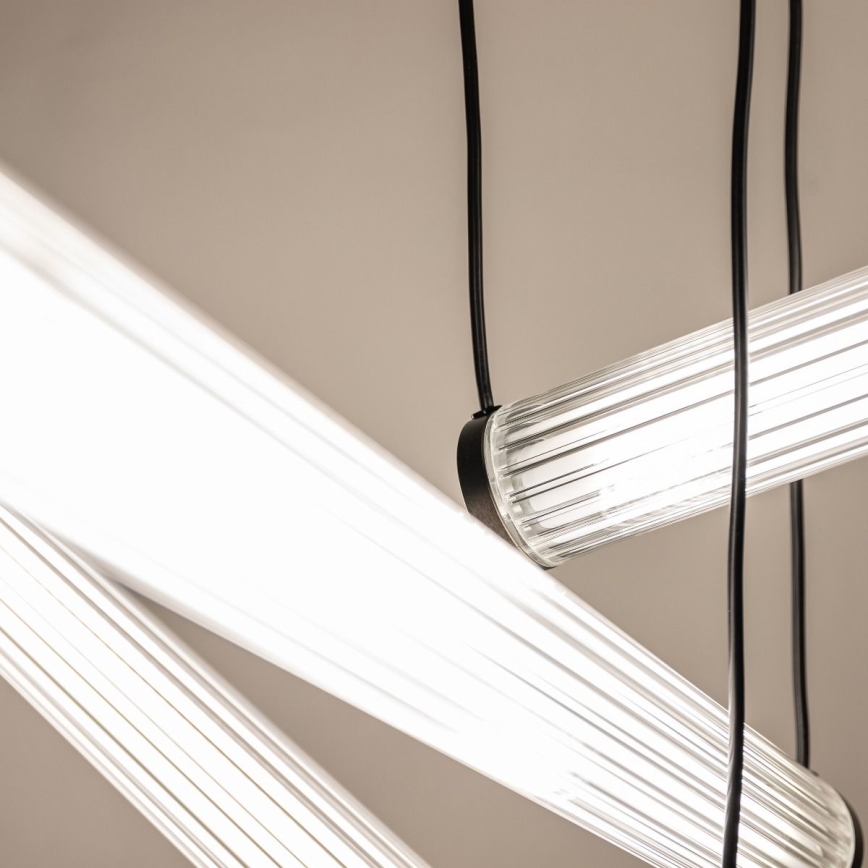Zuma Line - Ρυθμιζόμενος LED πολυέλαιος σε καλώδιο LED/64W/230V 2700-6500K μαύρος + τηλεχειριστήριο