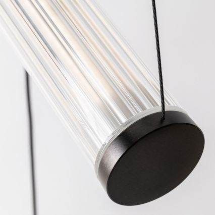 Zuma Line - Ρυθμιζόμενος LED πολυέλαιος σε καλώδιο LED/64W/230V 2700-6500K μαύρος + τηλεχειριστήριο