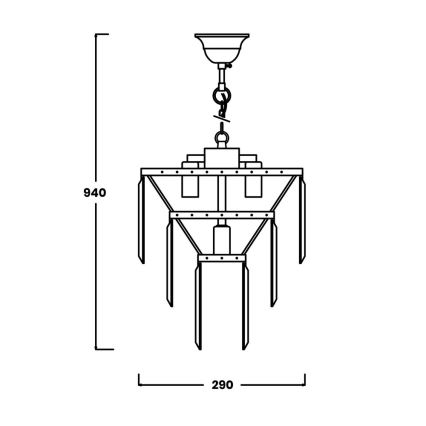 Zuma Line - Κρυστάλλινος κρεμαστός πολυέλαιος 4xE14/40W/230V