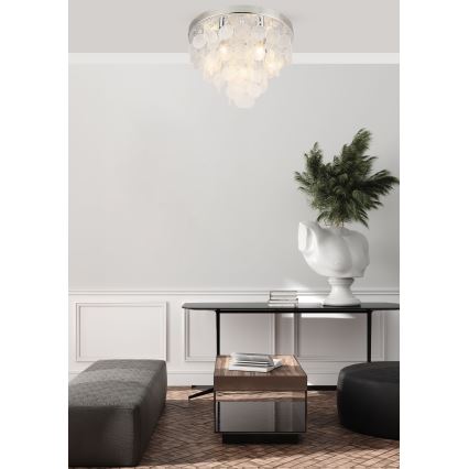 Zuma Line - Πλαφονιέρα οροφής 8xE14/40W/230V γυαλιστερό χρώμιο
