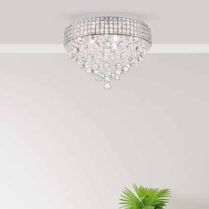 Zuma Line - Φωτιστικό οροφής 9xG9/25W/230V διάμετρος 50 cm γυαλιστερό χρώμιο
