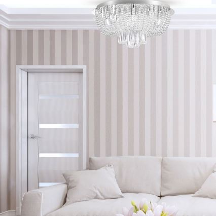 Zuma Line - Φωτιστικό οροφής 8xG9/25W/230V διάμετρος 55 cm γυαλιστερό χρώμιο