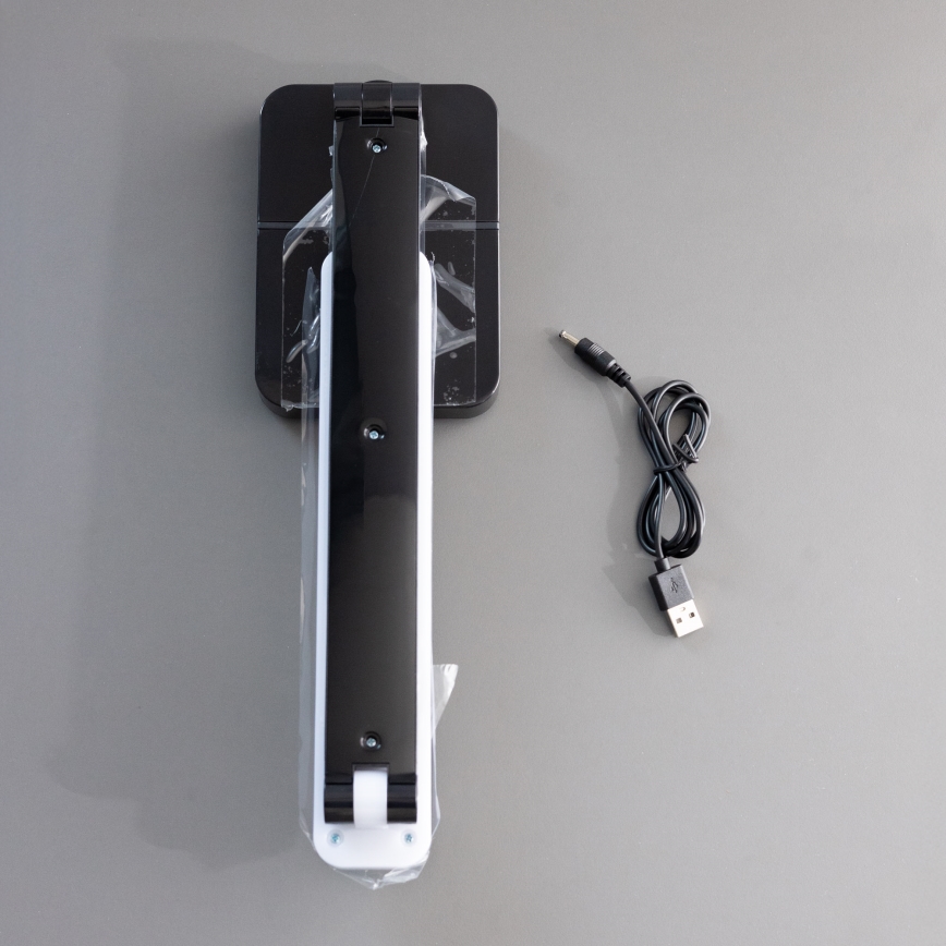 Zuma Line - Επαναφορτιζόμενο επιτραπέζιο φωτιστικό LED/8W/1200 mAh 3000/4500/6000K CRI 90 μαύρο