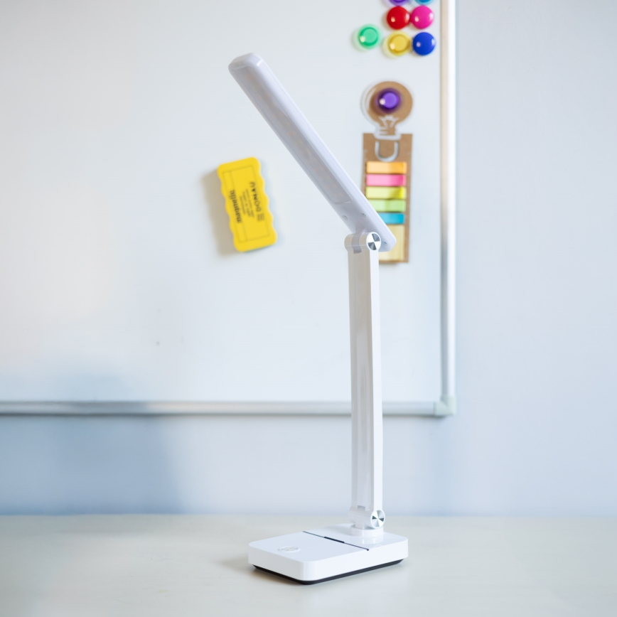 Zuma Line - Επαναφορτιζόμενο επιτραπέζιο φωτιστικό LED/8W/1200 mAh 3000/4500/6000K CRI 90 λευκό