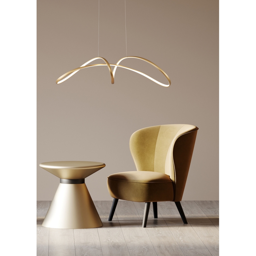 Zuma Line -  Κρεμαστό φωτιστικό οροφής LED LED/50W/230V 3000/4000/6000K χρυσαφί