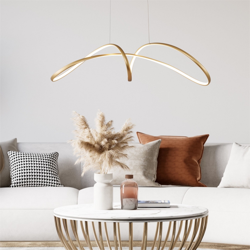 Zuma Line -  Κρεμαστό φωτιστικό οροφής LED LED/50W/230V 3000/4000/6000K χρυσαφί