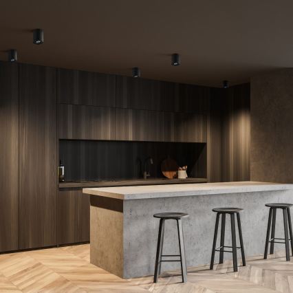 Zuma Line - LED RGBW ρυθμιζόμενο σποτ φωτιστικό 1xGU10/6W/230V, μαύρο + τηλεχειριστήριο