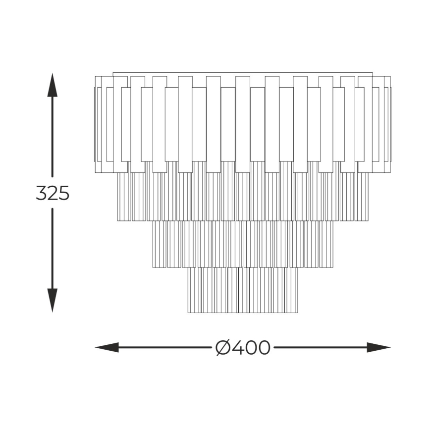 Zuma Line - Φωτιστικό οροφής 4xE14/40W/230V χρυσαφί