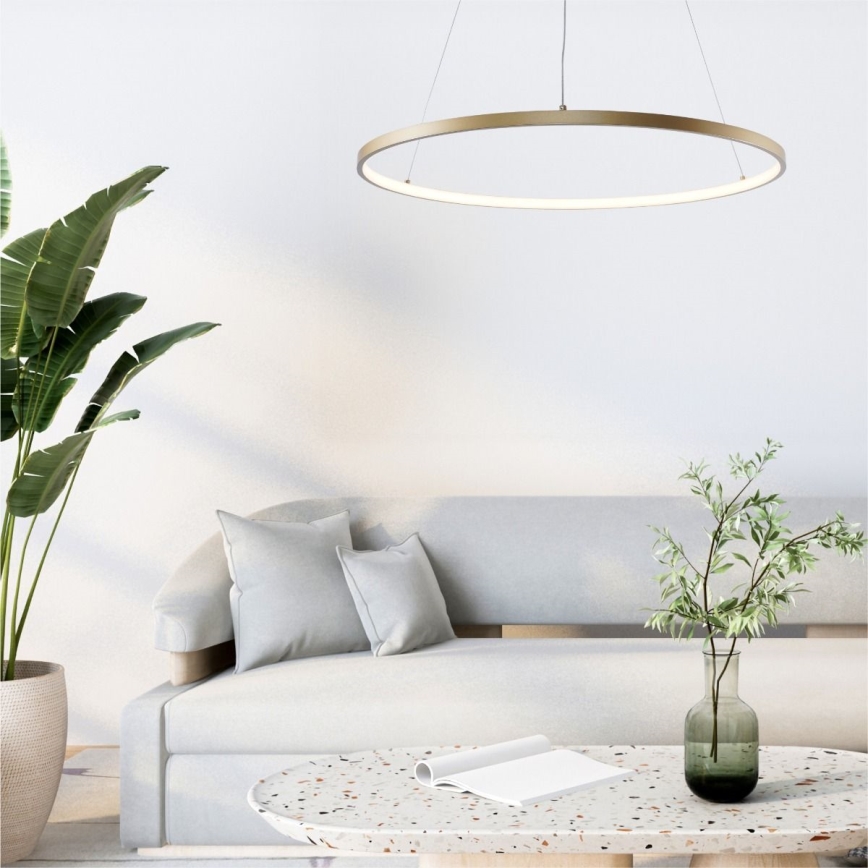 Zuma Line -  Κρεμαστό φωτιστικό οροφής LED LED/36W/230V 3000/4000/6000K διάμετρος 80 cm χρυσαφί