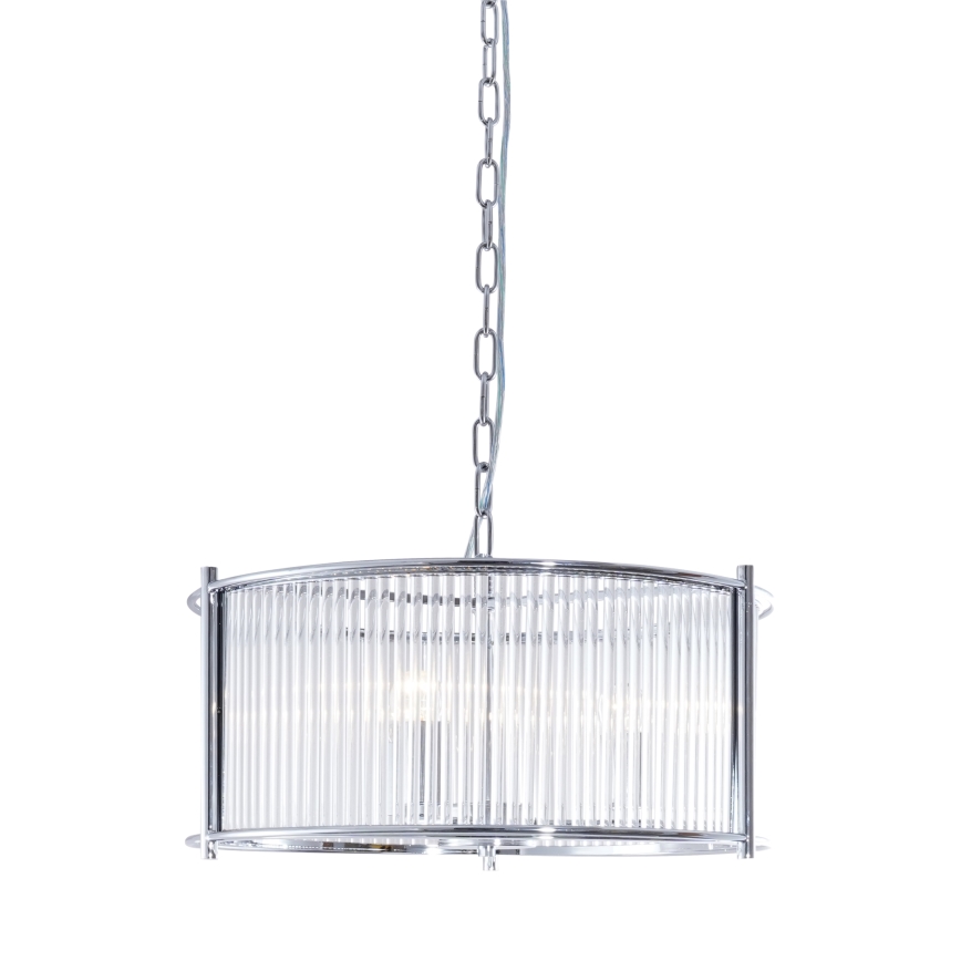 Zuma Line - Κρεμαστό φωτιστικό οροφής 3xE27/40W/230V γυαλιστερό χρώμιο