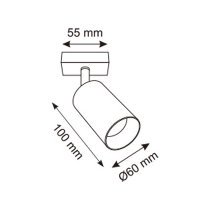 Zuma Line - Σποτ τοίχου 1xGU10/50W/230V χρυσό