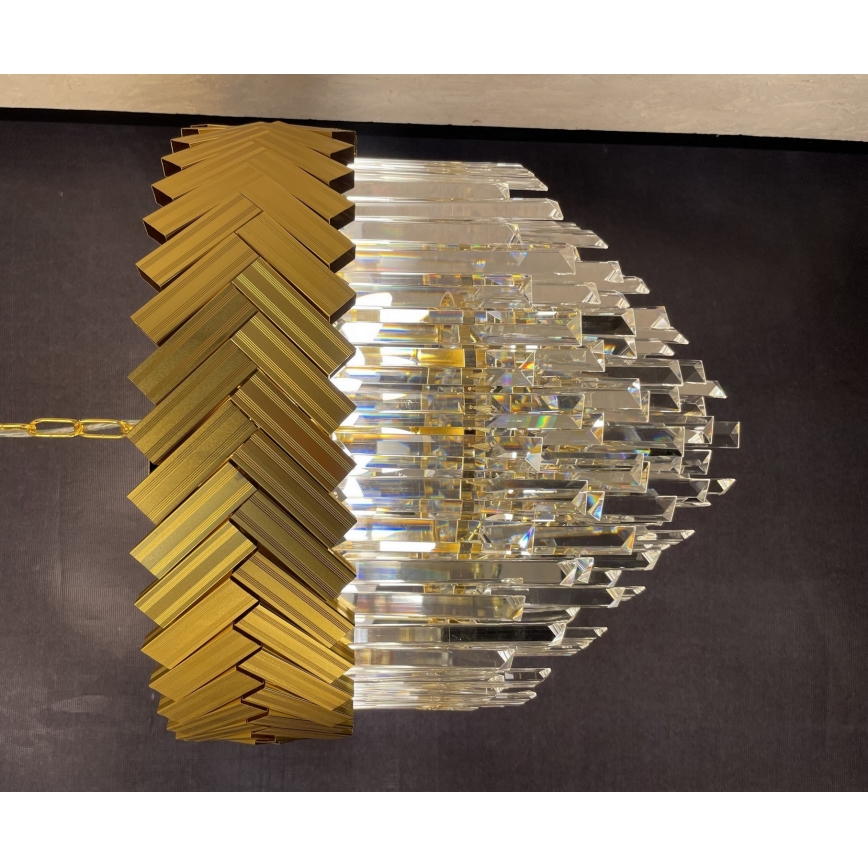 Zuma Line -  Κρεμαστό φωτιστικό οροφής 9xE14/40W/230V χρυσαφί