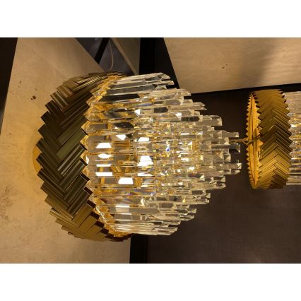 Zuma Line -  Κρεμαστό φωτιστικό οροφής 9xE14/40W/230V χρυσαφί