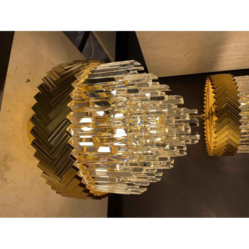 Zuma Line -  Κρεμαστό φωτιστικό οροφής 9xE14/40W/230V χρυσαφί