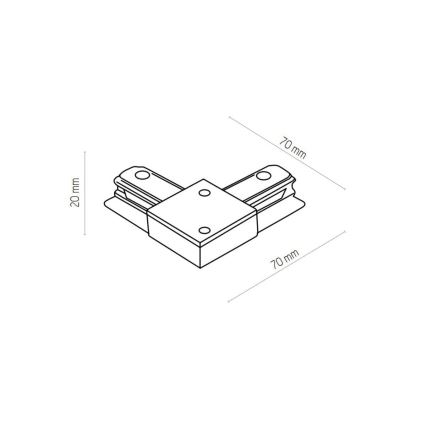 Zuma Line - Σποτ για σύστημα ράγας 6xGU10/10W/230V μαύρο + rail accessories