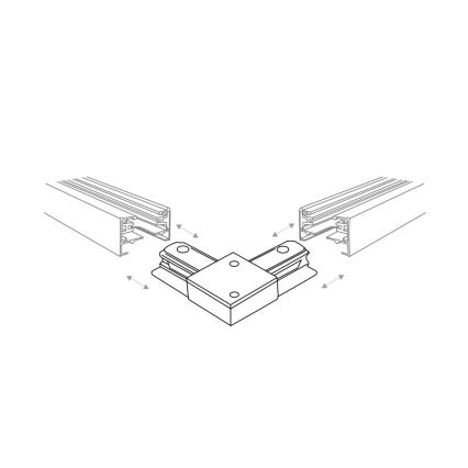 Zuma Line - Σποτ για σύστημα ράγας 6xGU10/10W/230V μαύρο + rail accessories