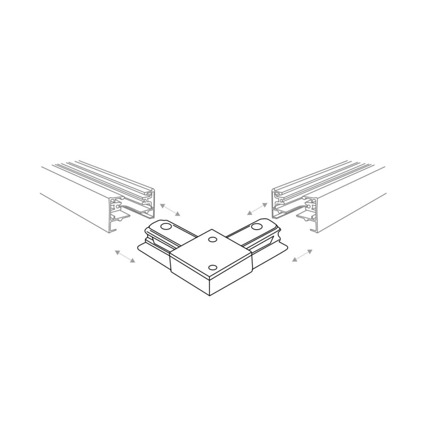 Zuma Line - Σποτ για σύστημα ράγας 8xGU10/10W/230V μαύρο + rail accessories