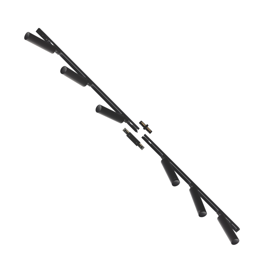 Zuma Line - Σποτ ράγας 6xGU10/35W/230V μαύρο