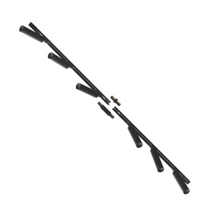 Zuma Line - Σποτ ράγας 6xGU10/35W/230V μαύρο