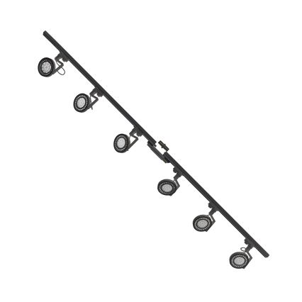 Zuma Line - Σποτ ράγας 6xGU10/10W/230V μαύρο