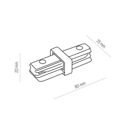 Zuma Line - Σποτ για σύστημα ράγας 6xGU10/10W/230V λευκό + rail accessories