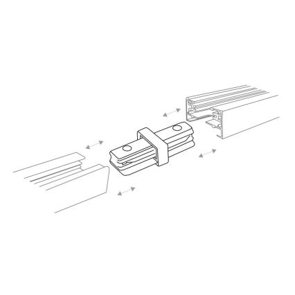 Zuma Line - Σποτ για σύστημα ράγας 6xGU10/10W/230V λευκό + rail accessories