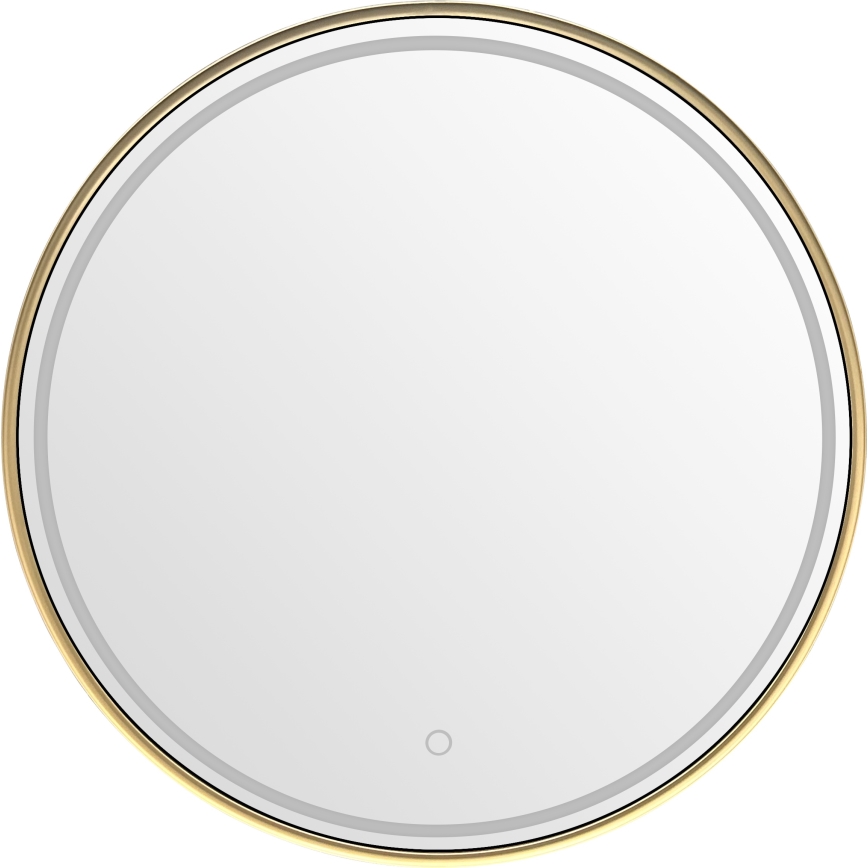 Zuma Line - LED επιτοίχιος καθρέφτης μπάνιου με οπίσθιο φωτισμό 36W/230V 3000/4000/6000K Ø 80 cm IP44 χρυσό