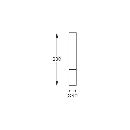 Zuma Line - Φωτιστικό σποτ 1xG9/28W/230V 28 cm ξύλο