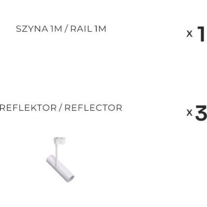 Zuma Line - Σποτ για σύστημα ράγας 3xGU10/35W/230V λευκό