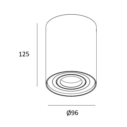 Zuma Line - Σποτ φωτιστικό 1xGU10/50W/230V λευκό