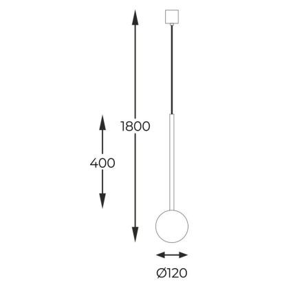 Zuma Line -  Κρεμαστό φωτιστικό οροφής 1xG9/40W/230V