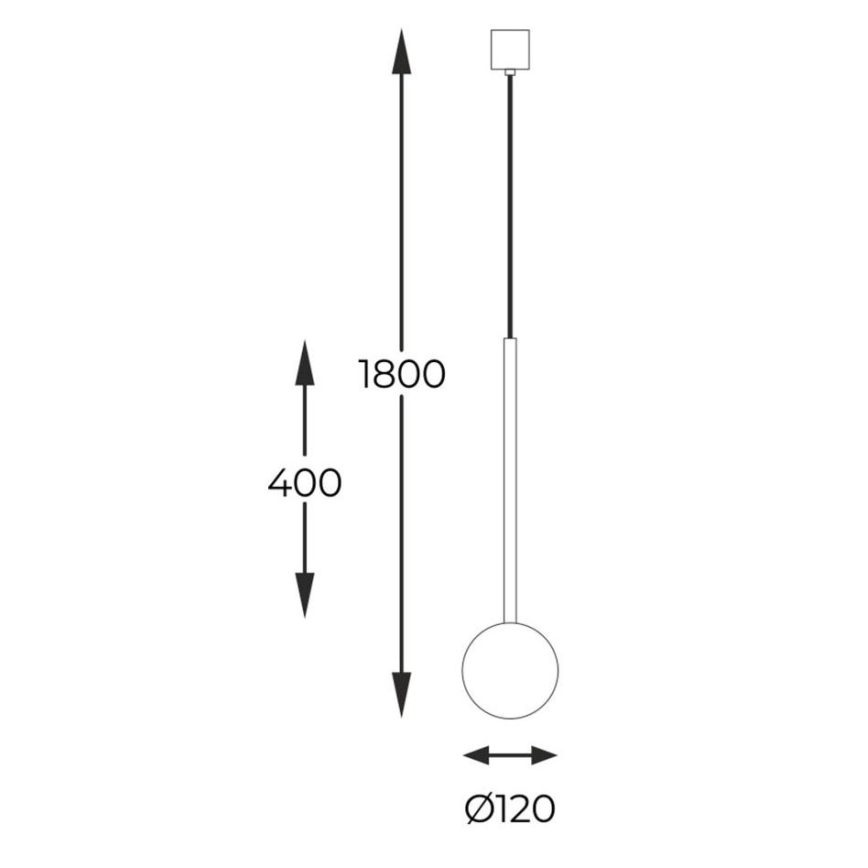 Zuma Line -  Κρεμαστό φωτιστικό οροφής 1xG9/40W/230V