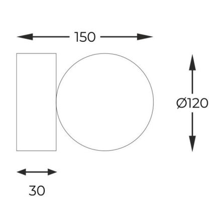 Zuma Line - Φωτιστικό τοίχου 1xG9/40W/230V
