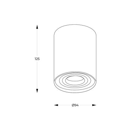 Zuma Line - LED RGBW Ρυθμιζόμενο σποτ 1xGU10/6W/230V μαύρο + τηλεχειριστήριο